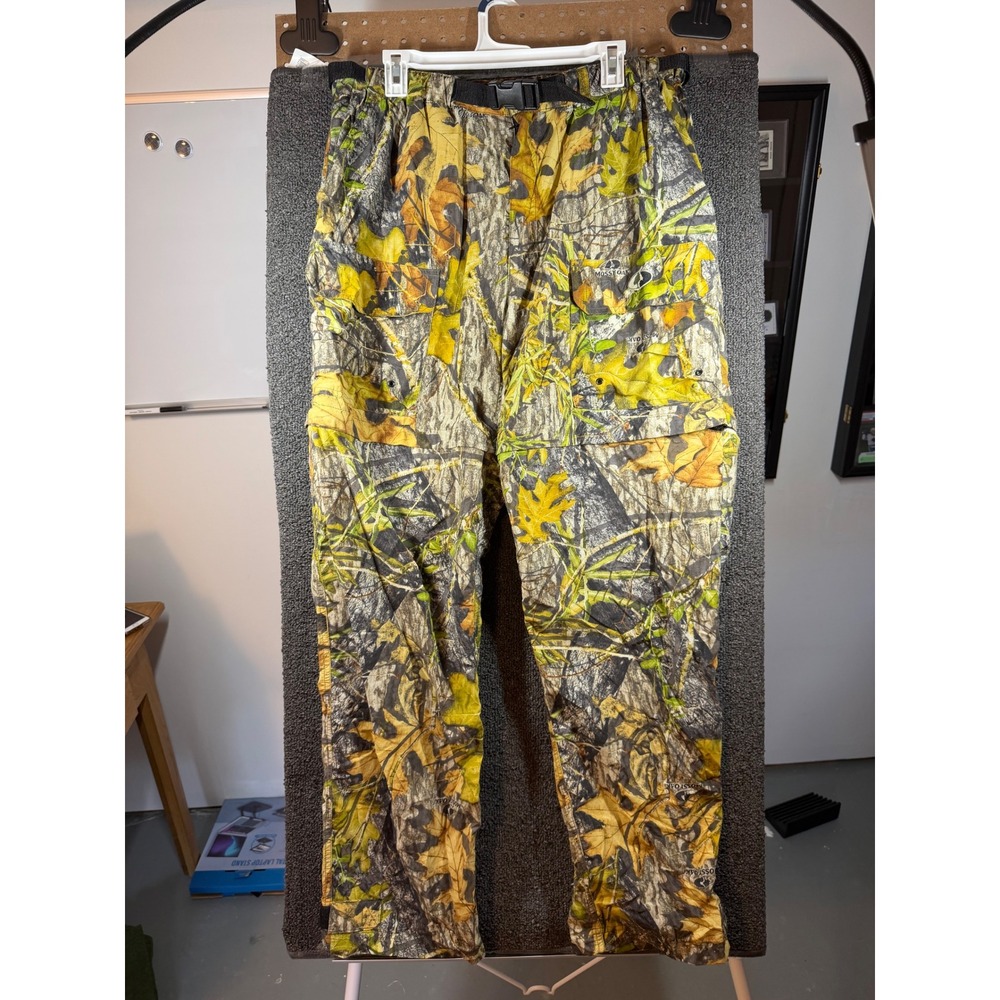 Mossy Oak Treklite Convertible Pant Mens L Camo Hiking Hunting Zip Off 0404